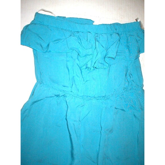 NWT Womens Lapis Small Blue Strapless High Low Maxi Dress Blue Pretty USA Viscos - Picture 2 of 5